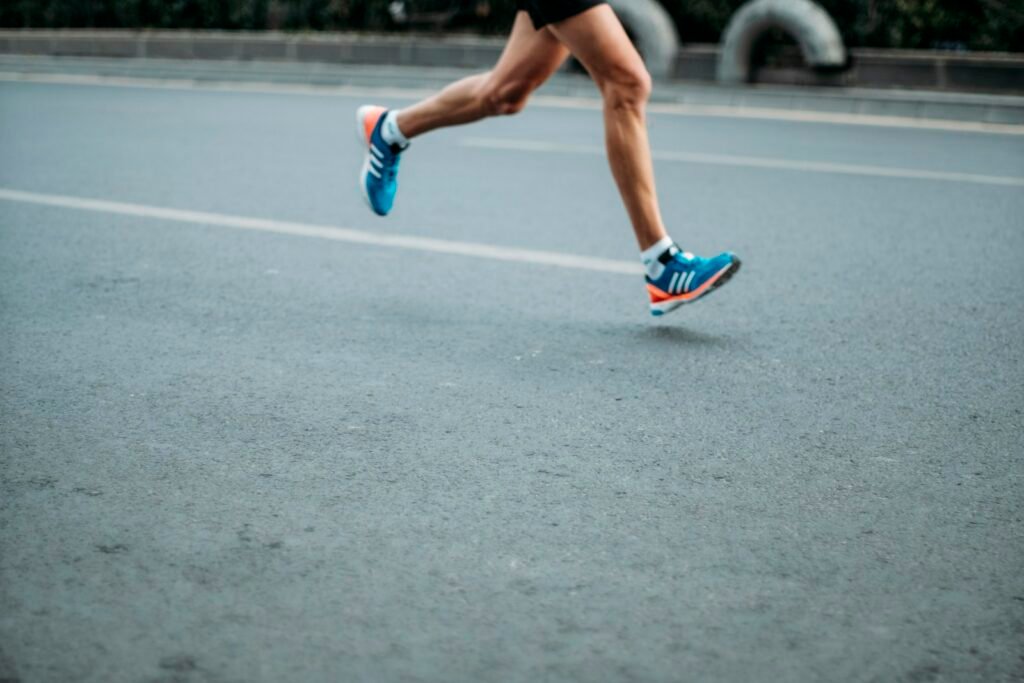 Running athlete in action — The Next Olympian Pakistan trials