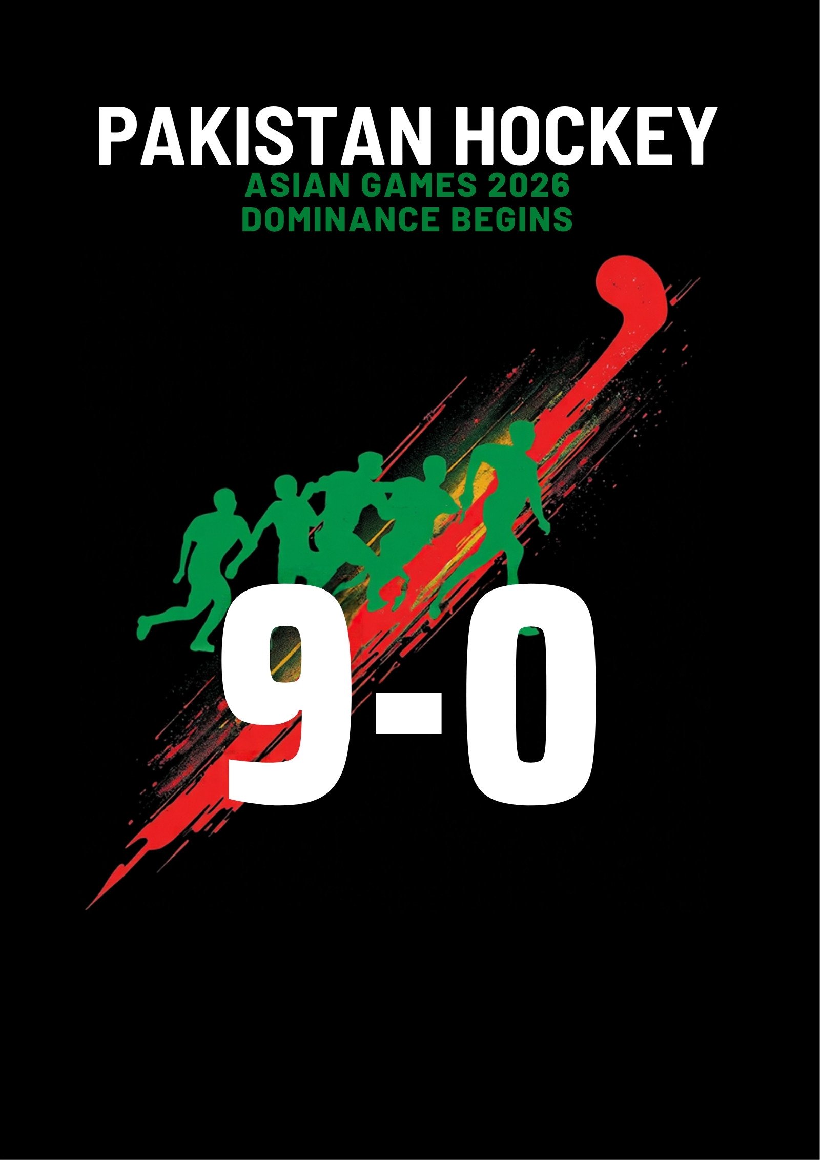 Pakistan Hockey 9-0 Thailand Asian Games 2026 Nagoya - The Next Olympian